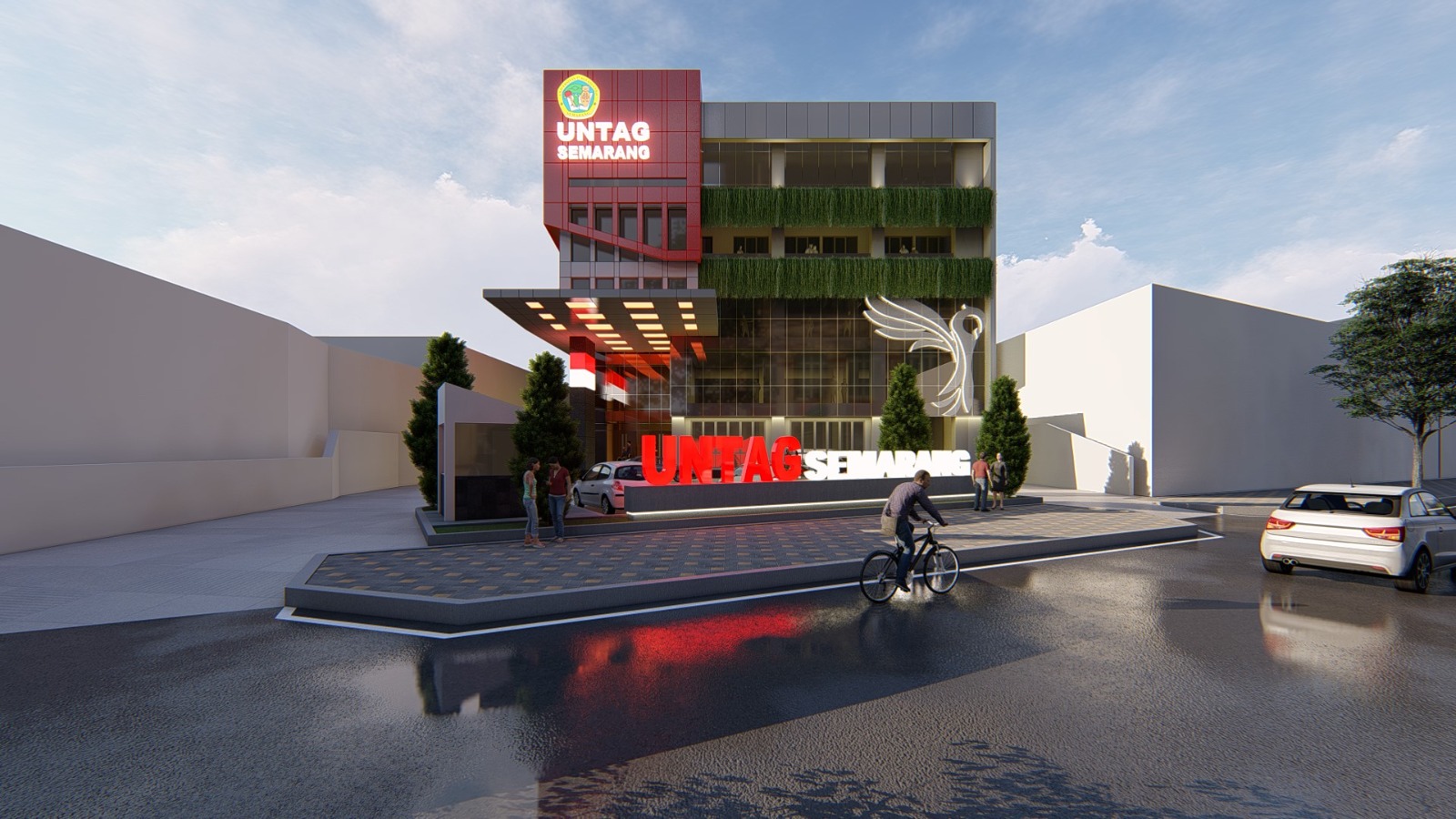 Gedung UNTAG Semarang tampak depan