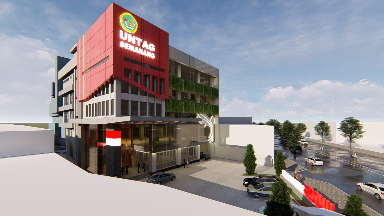 Gedung UNTAG Semarang dari sisi samping